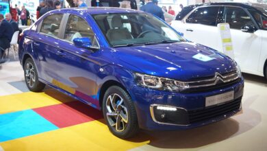 Citroën C-Elysée drugiej generacji po liftingu, widok z prawego przodu