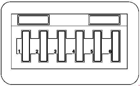 Mercedes-Benz Klasa A W168 - bezpieczniki modułu oświetlenia Schemat bezpieczników modułu oświetlenia Mercedes-Benz Klasa A W168 1997-2004