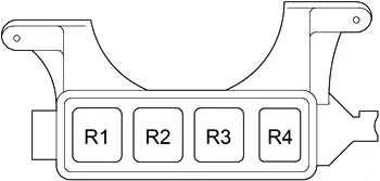 Toyota Prius NHW11 - skrzynka przekaźników Schemat osobnej skrzynki przekaźników HYDRO MTR NO.1, HYDRO MTR NO.2 i IGCT Toyota Prius NHW11