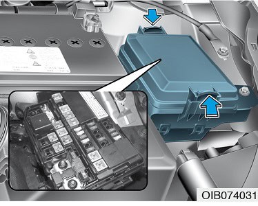Hyundai i20 hatchback 2021-2023, fuse box location diagram, automotive electrical system.