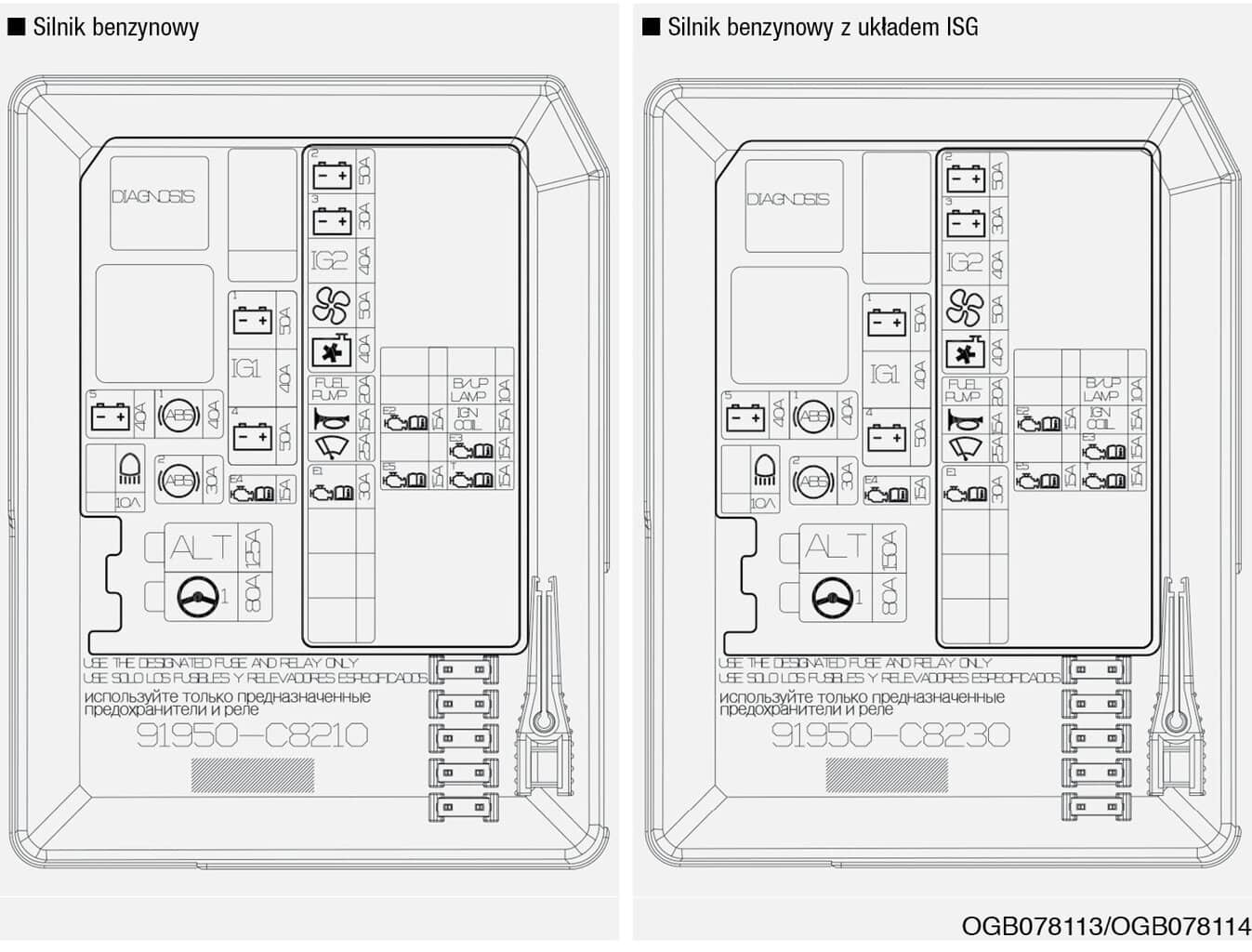 Hyundai i20 hatchback 2021-2023, fuse box location diagram, automotive electrical system.