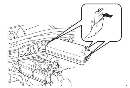 Honda Civic VIII 2006-2011 schemat układu bezpieczników i przekaźników.