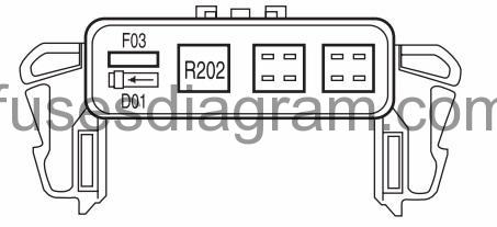 Ford F-150 2006-2008 - alternatywny wariant skrzynki przekaźników Ford F-150 2006-2008 dodatkowa skrzynka przekaźników bez części opcji